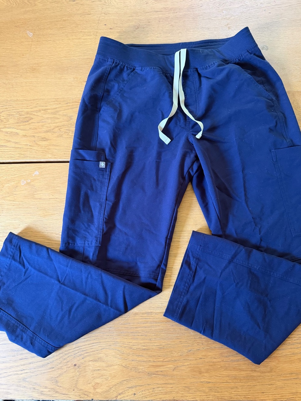 Figs Navy Blue Drawstring Jogger Scrub Pants